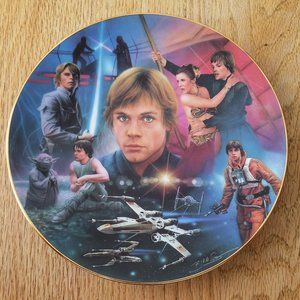 Star Wars Hamilton Collection Plate Luke Skywalker #3649C
